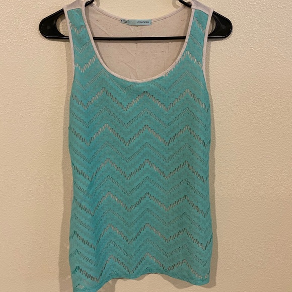Chevron lace tank top - Picture 1 of 2